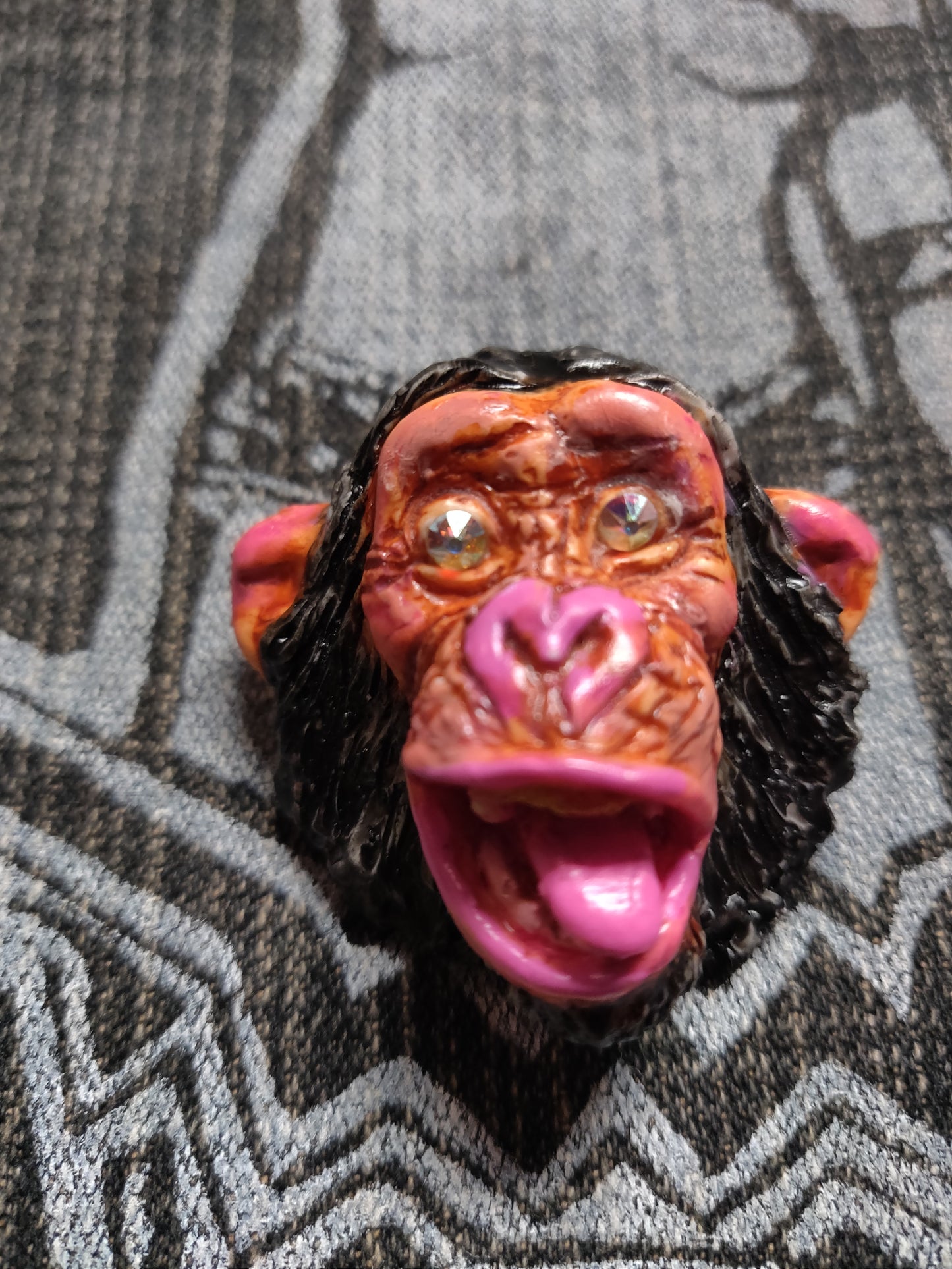 Monkey Hand-sculpted PINS