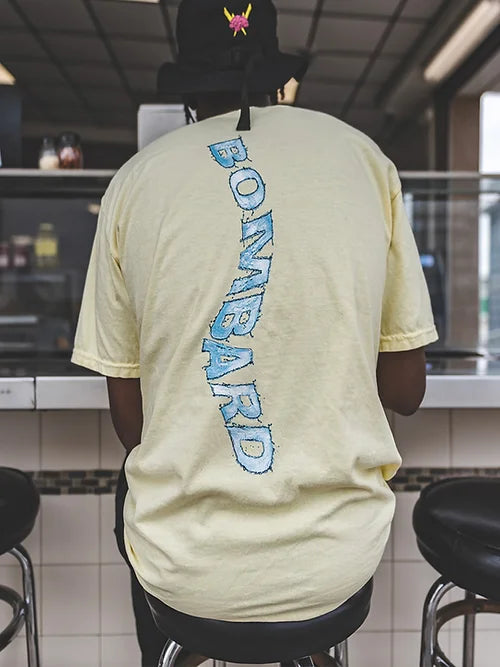 Yellow Wavy T-SHIRT by Bombardment Co.
