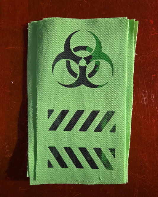 Biohazard + Caution Sew-on PATCH SET