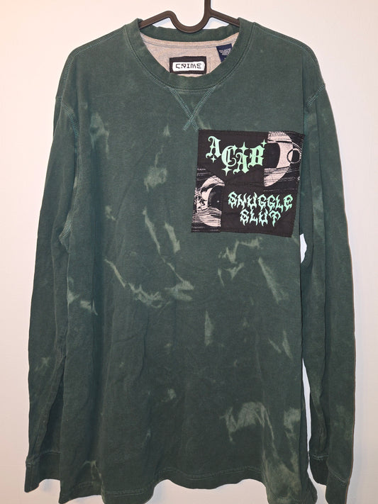 Patch Collage Green LONG SLEEVE T-SHiRT L