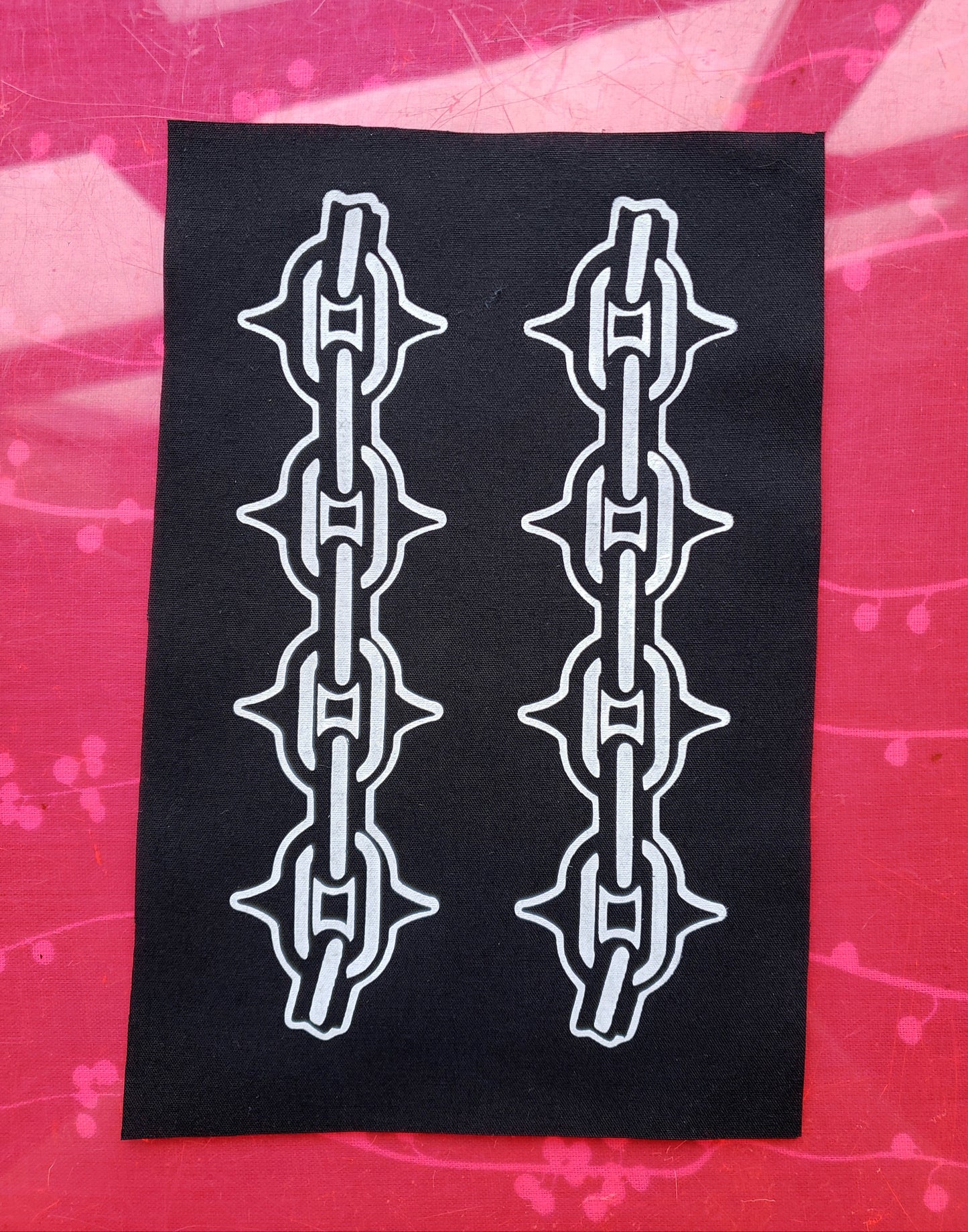 Spiked Chains Sew-on PATCH SET