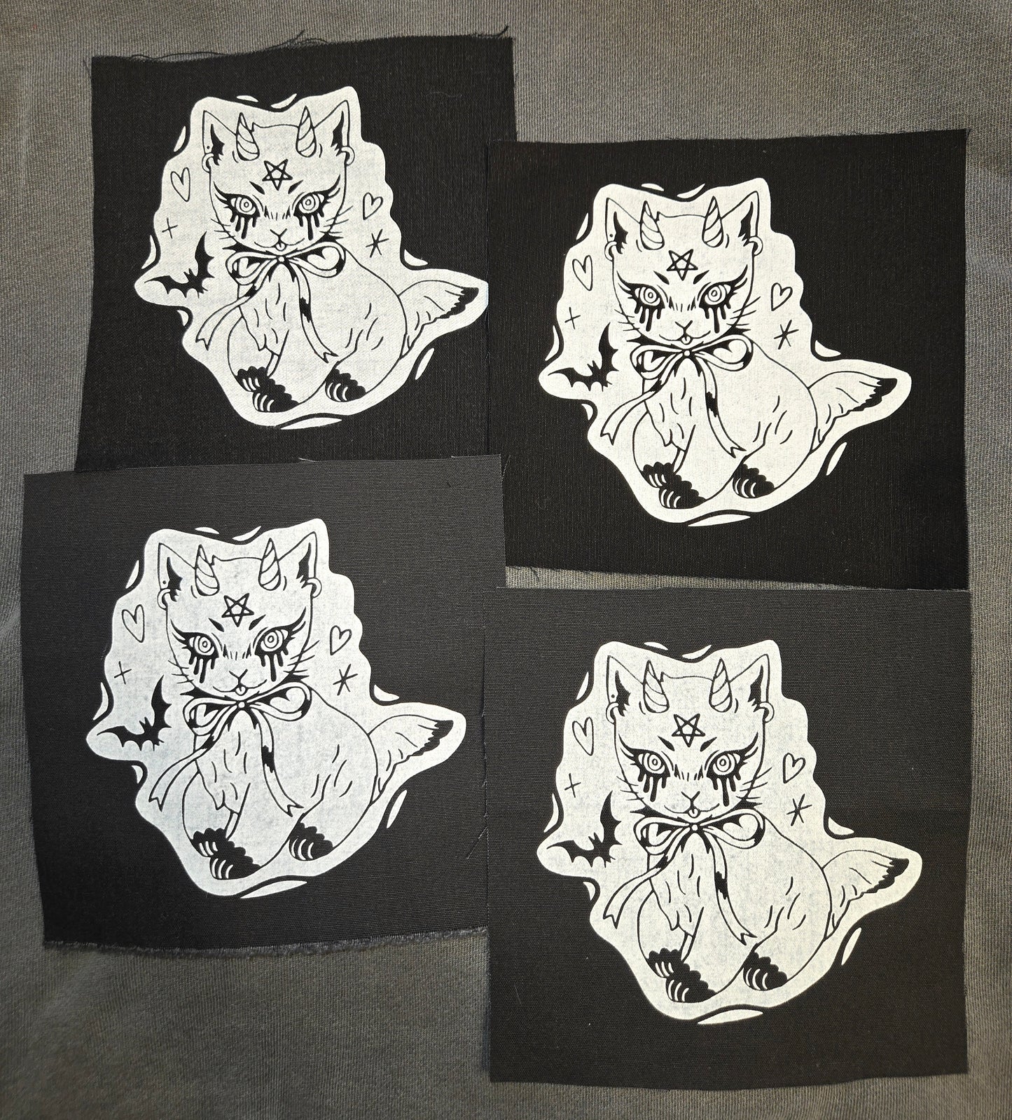 Evil Cat Sew-on PATCH