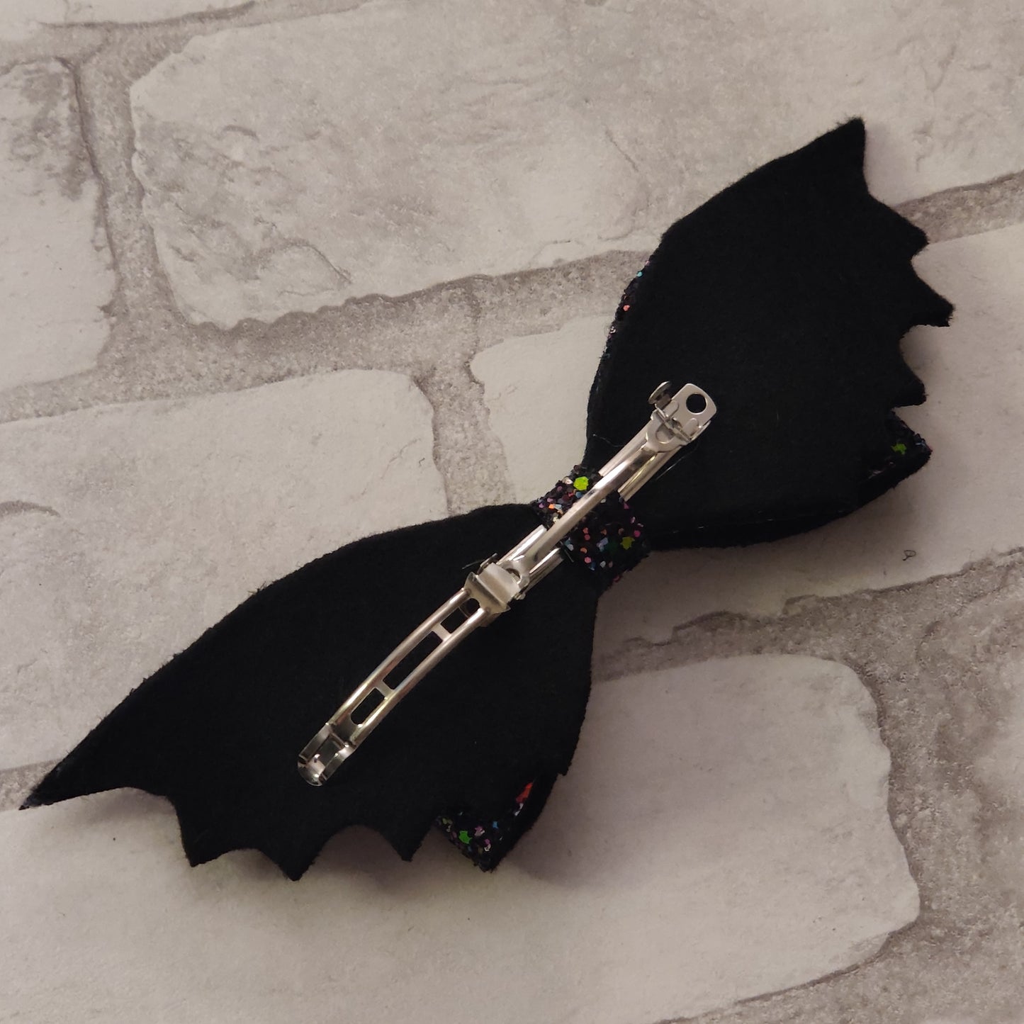 Black Vinyl Bat Wing HAiR BOW / CLiP