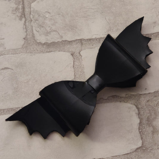 Black Vinyl Bat Wing HAiR BOW / CLiP