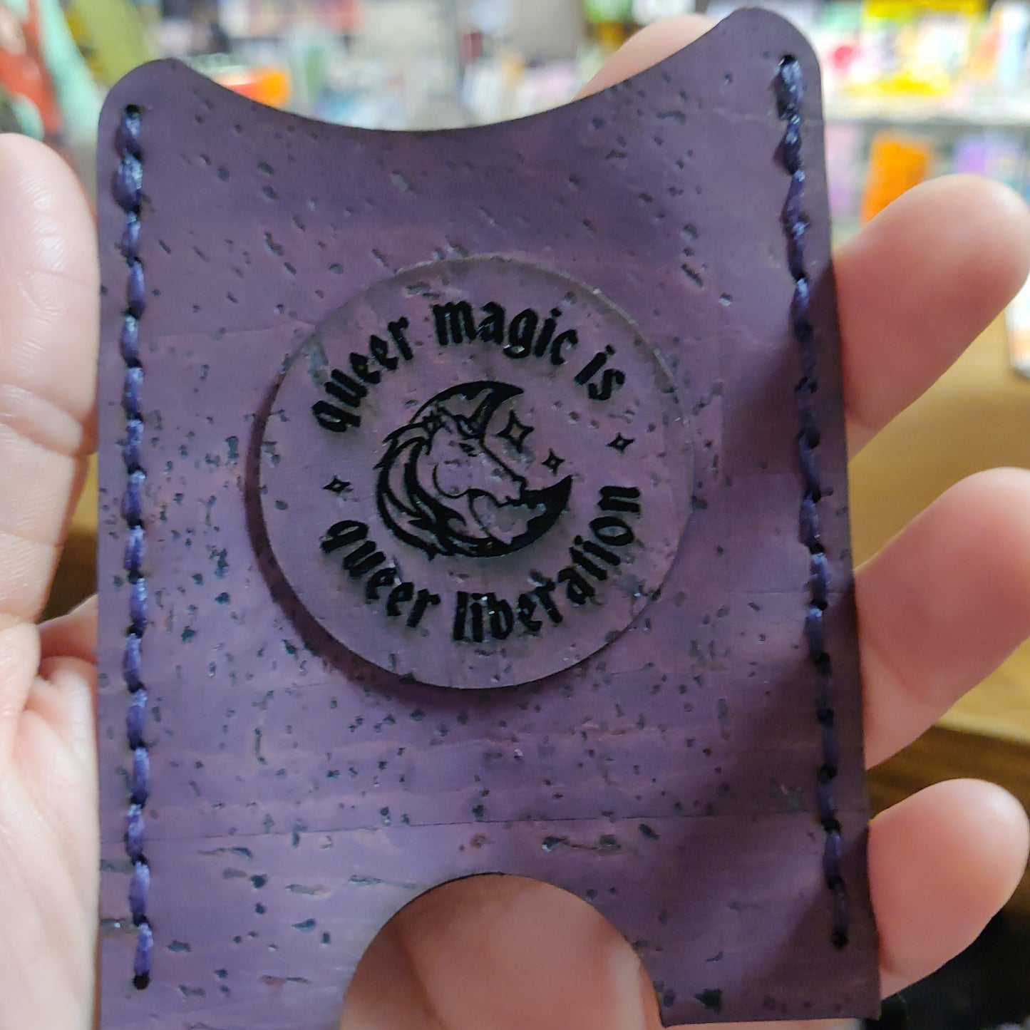 Purple Queer Magic is Queer Liberation Card Holder /  WALLET