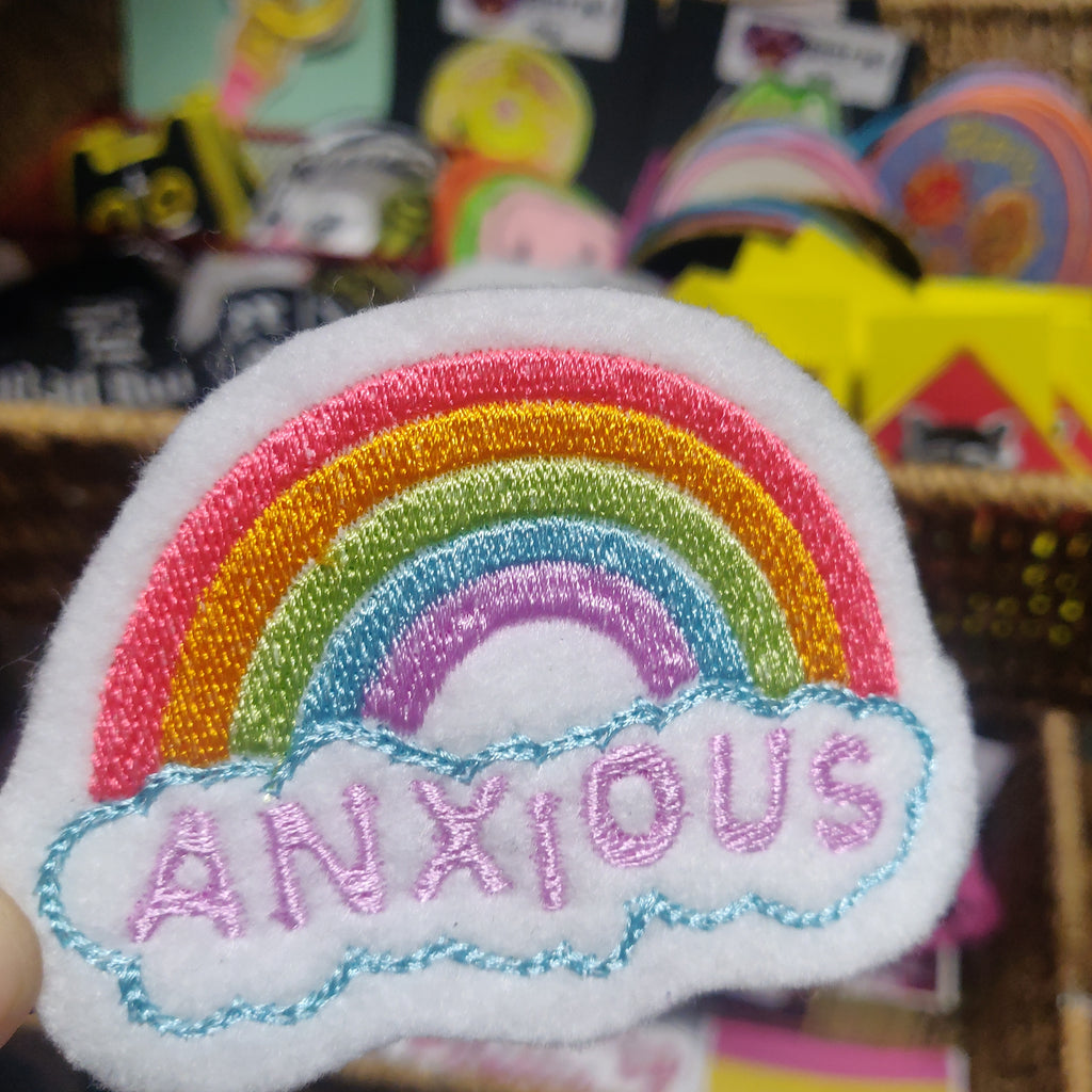 Anxious Rainbow PATCH by @SophieMargotArt