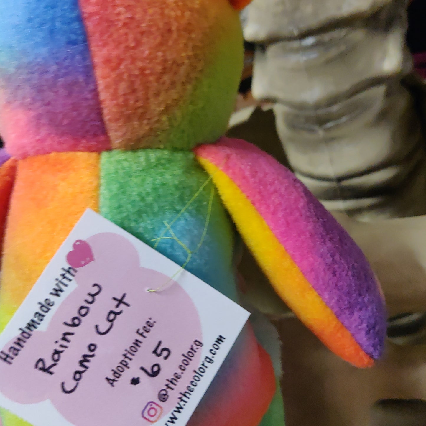 Rainbow Camo Kitty PLUSHY Toy