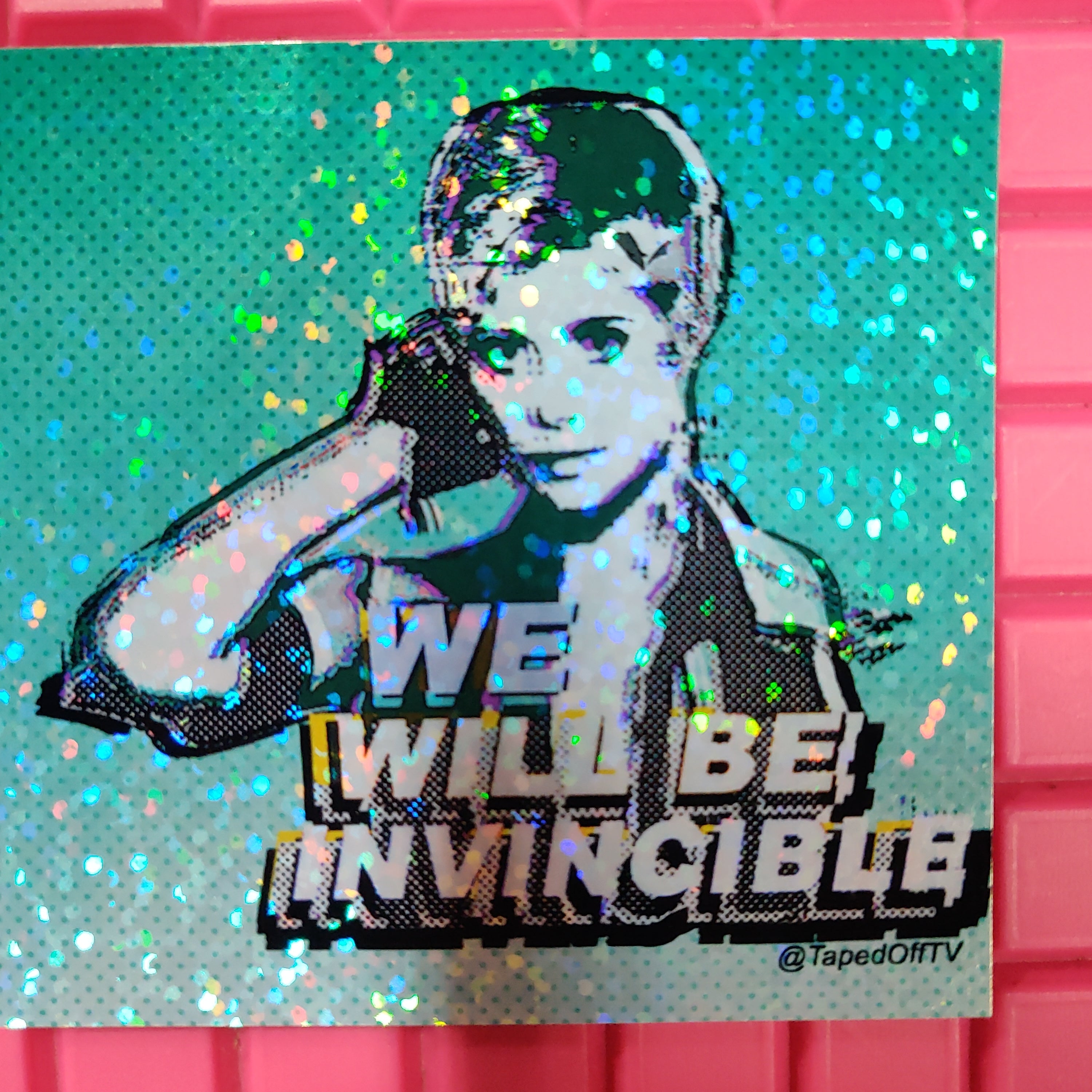 Billie Jean We Will Be Invincible Holographic STiCKER