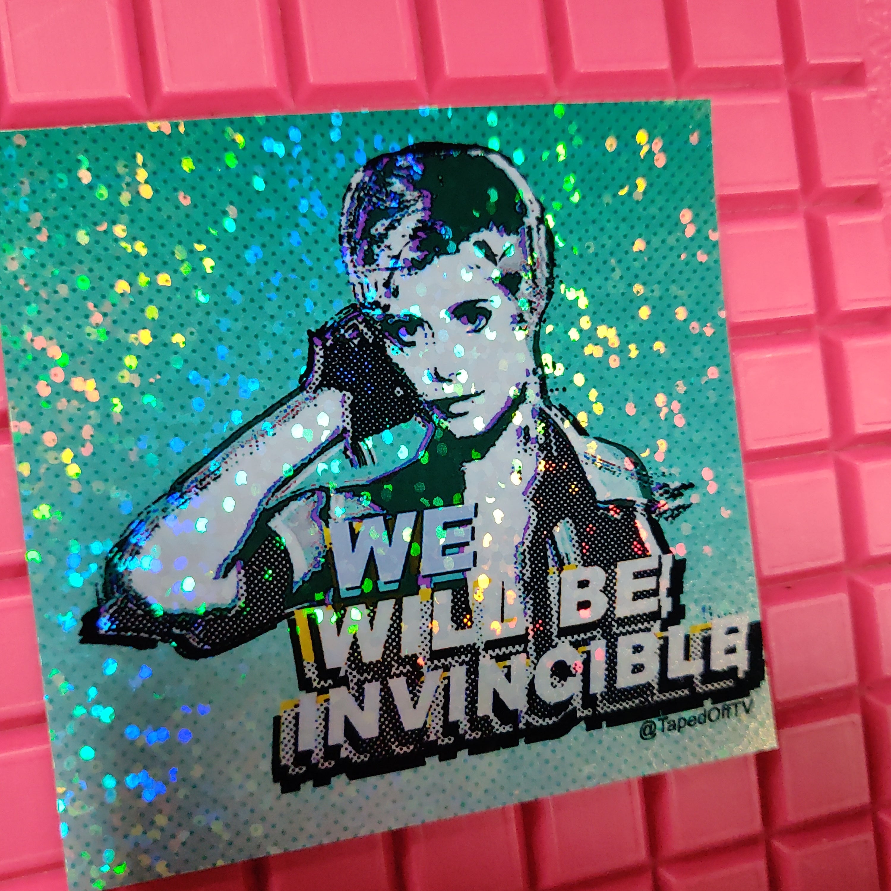 Billie Jean We Will Be Invincible Holographic STiCKER