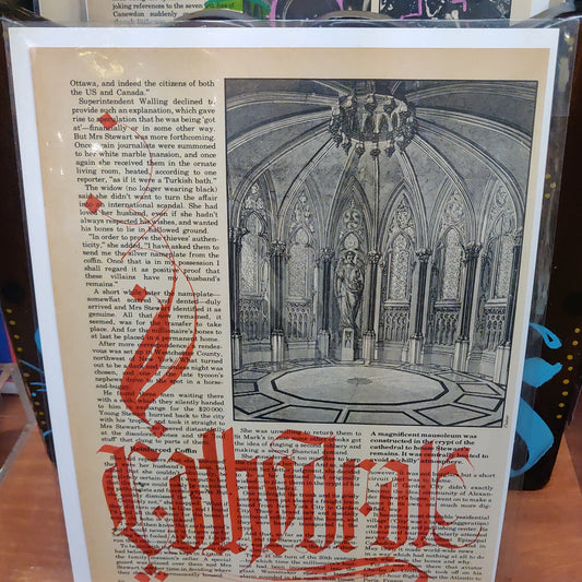 Cathedral Original Calligraphy PRiNT by Douglas Ethan
