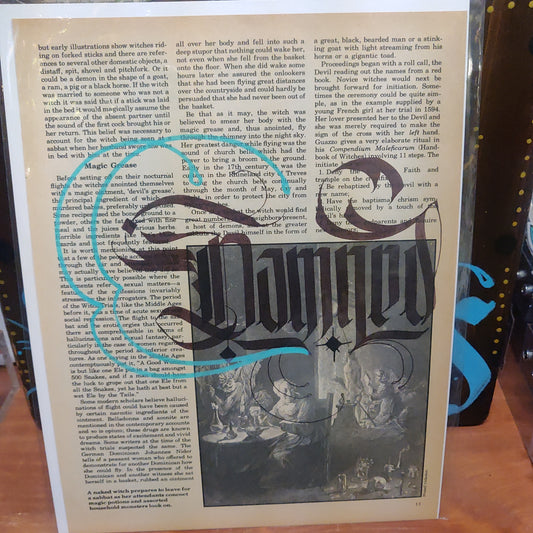 Damned Original Calligraphy PRiNT by Douglas Ethan