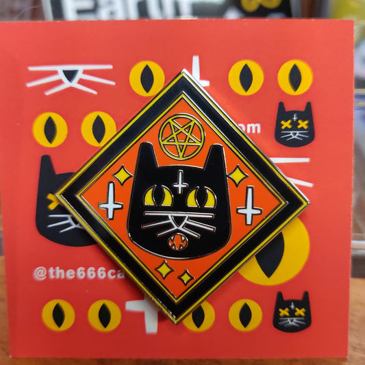 Hell Cat ENAMEL PIN by the666cat