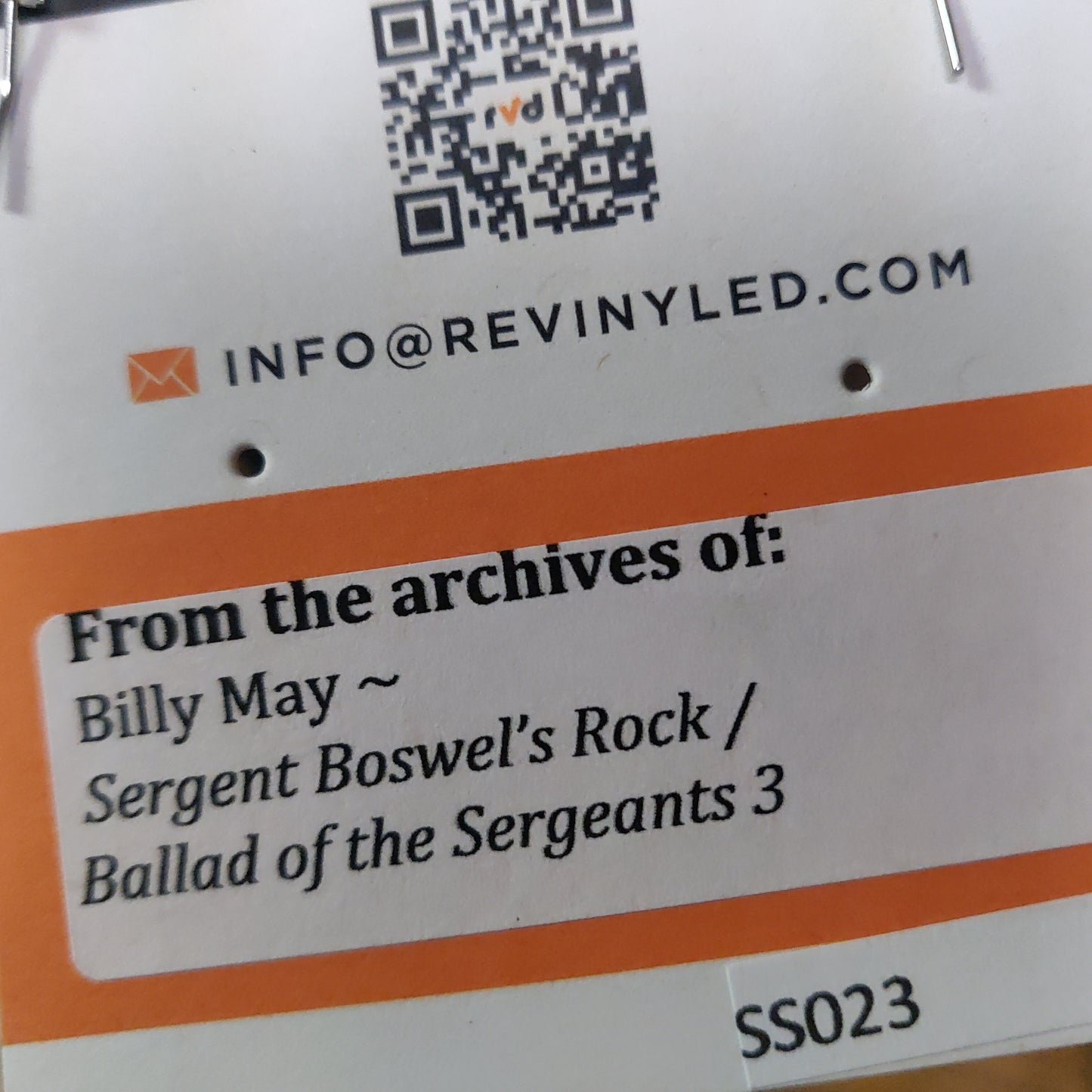 SS023 Billy May Vinyl Record EARRINGS
