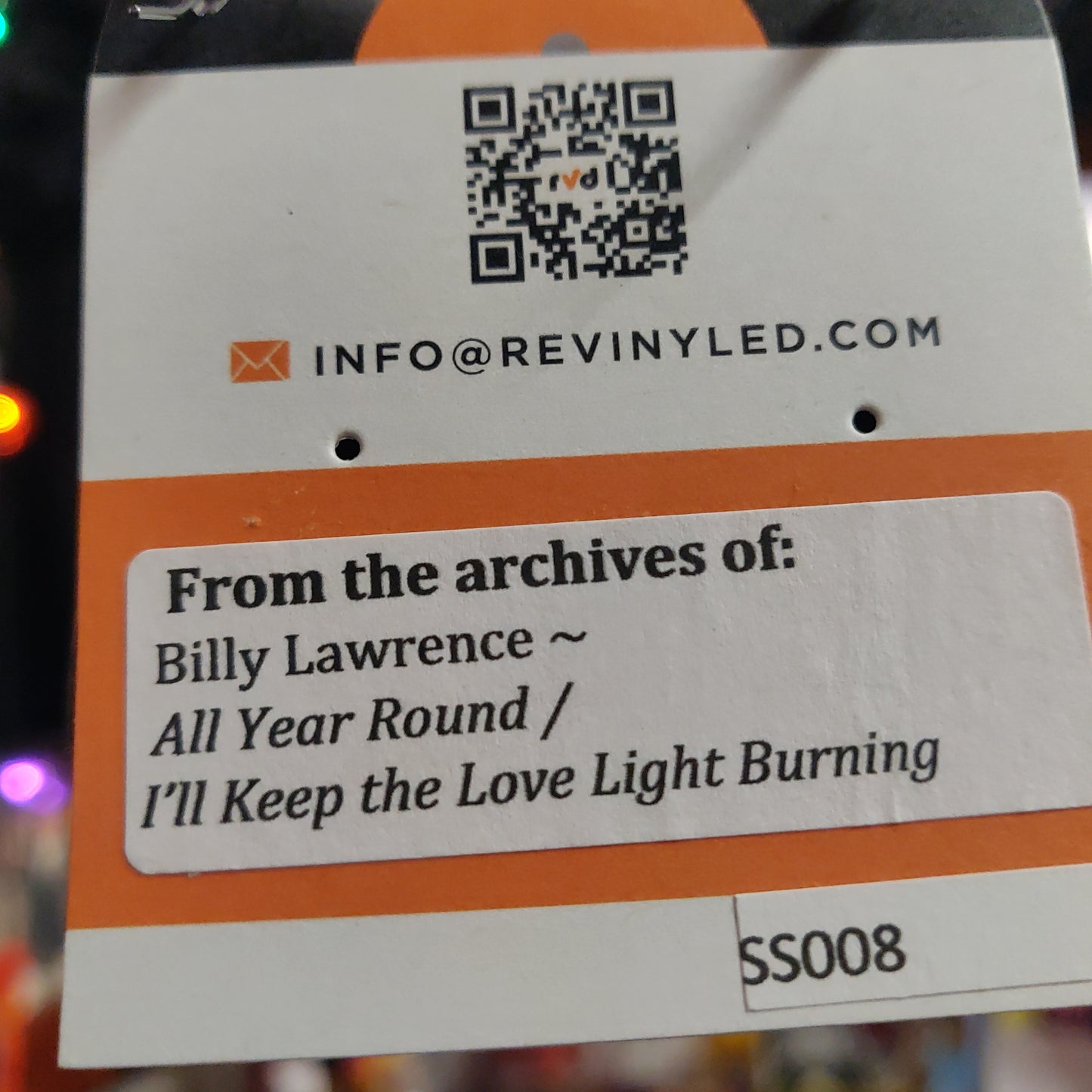 SS008 Billy Lawrence Vinyl Record EARRINGS