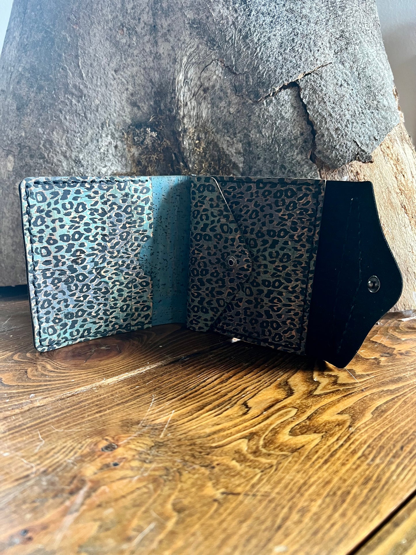 Blue Cheetah Purse First Magic WALLET