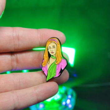 Red Head Investigator ENAMEL PIN by Slayerfest 98