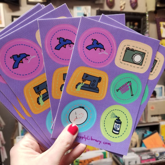 She's Crafty STICKER SHEET
