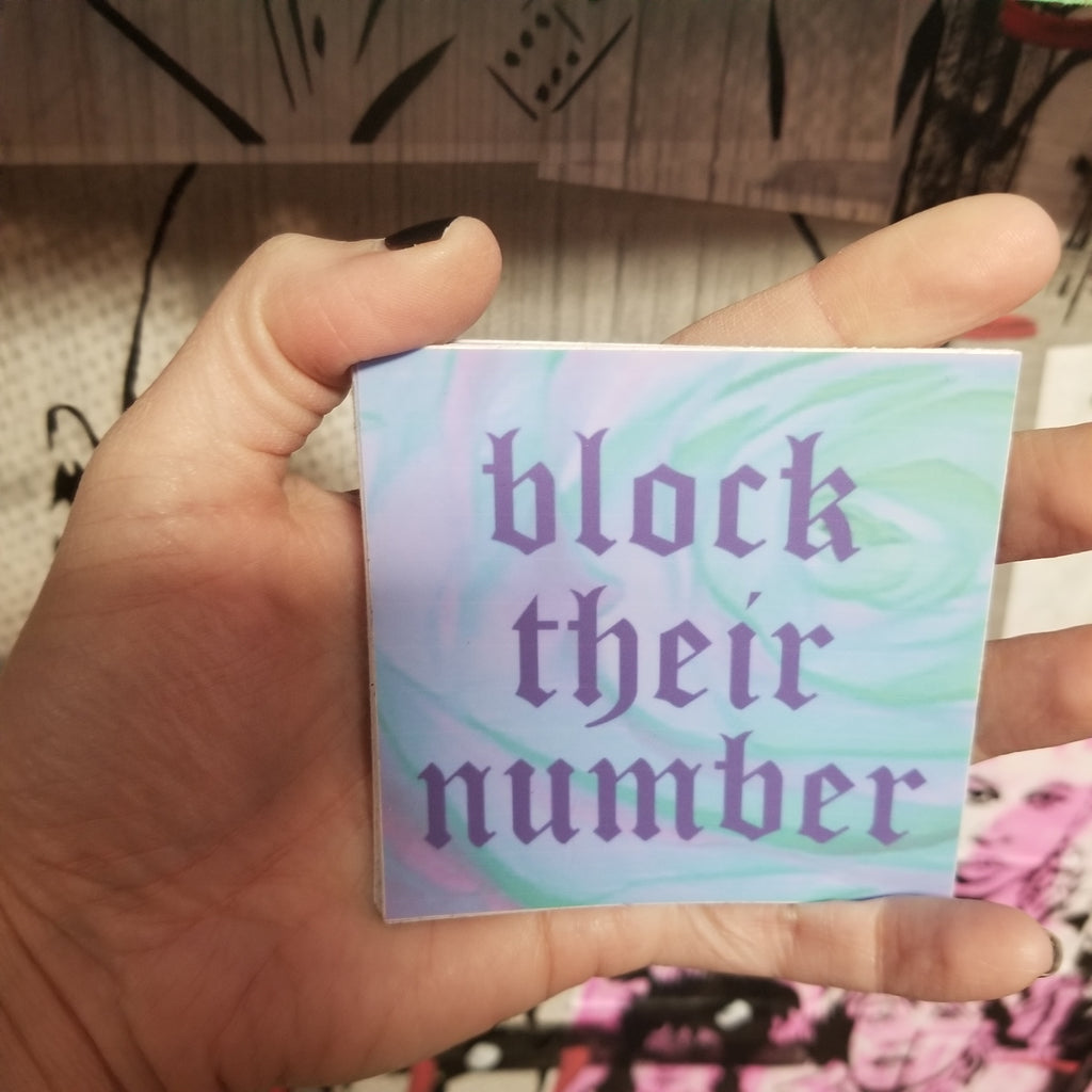 Block Their Number STICKER