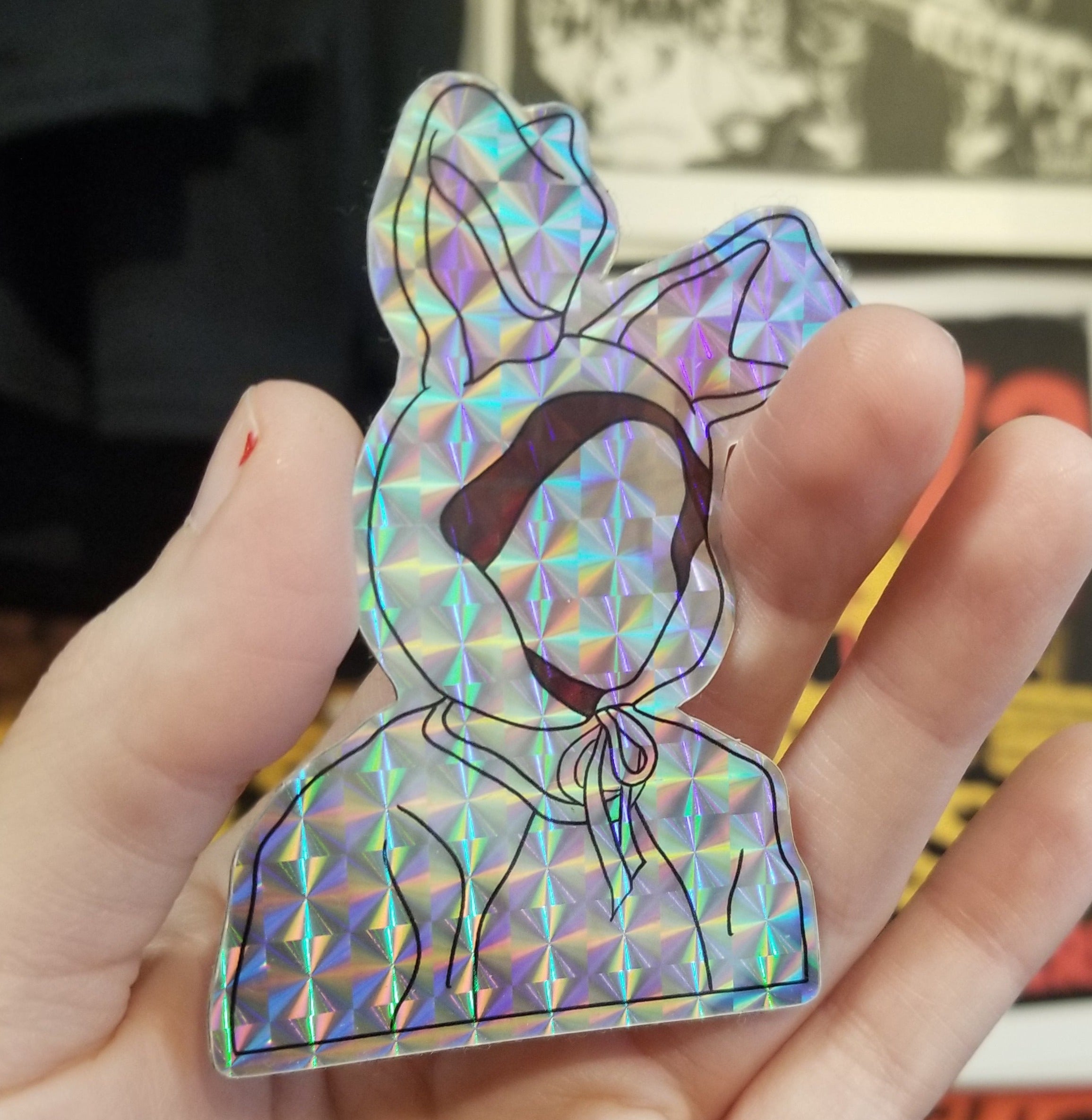 HOLOGRAPHIC It Must Be Bunnies STICKER by Slayerfest 98