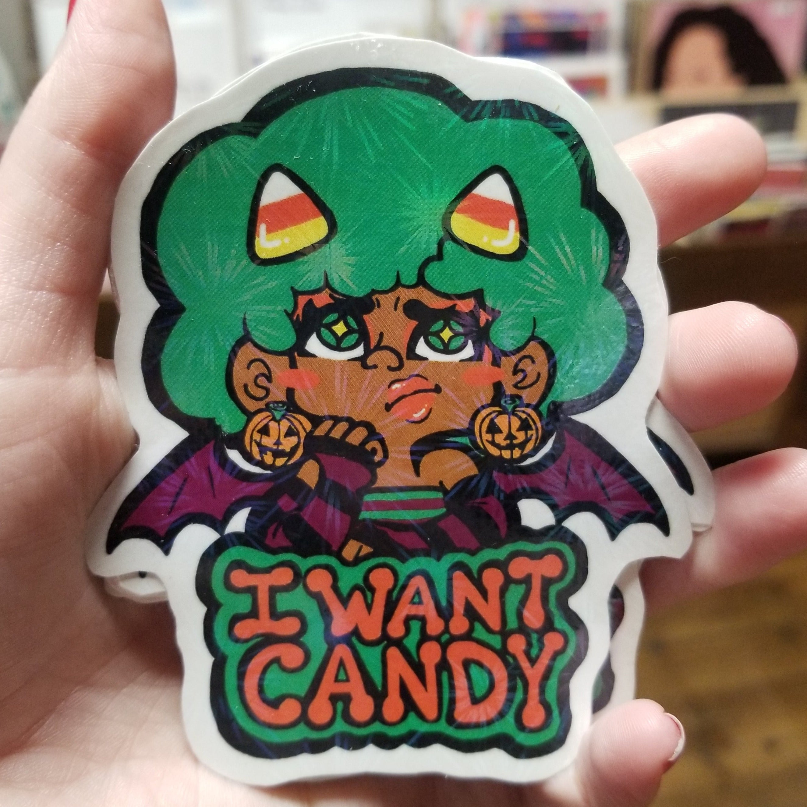I Want Candy STICKER by Riot NJ
