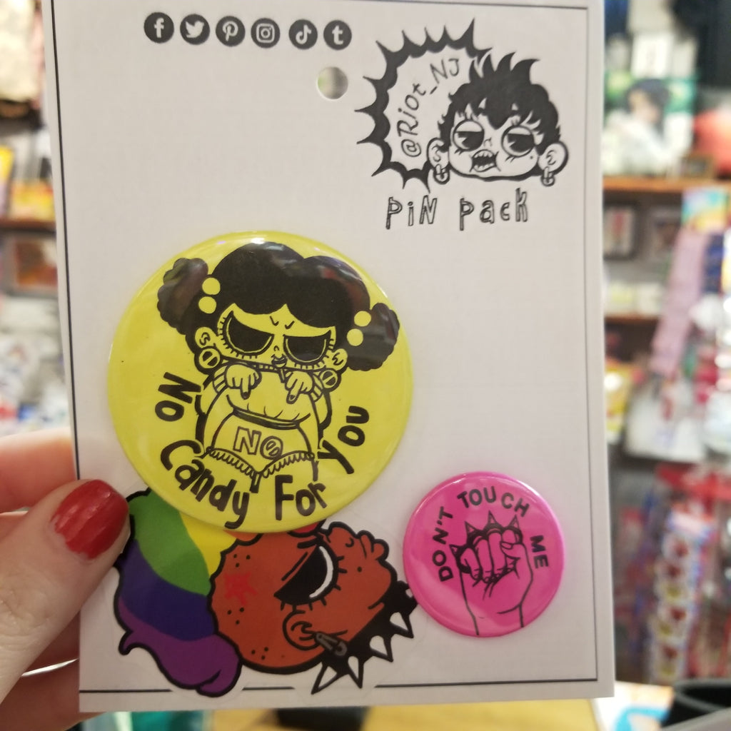 No Candy For You PIN PACK by Riot NJ