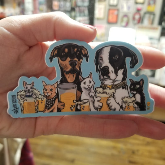 Beer Pets STICKER