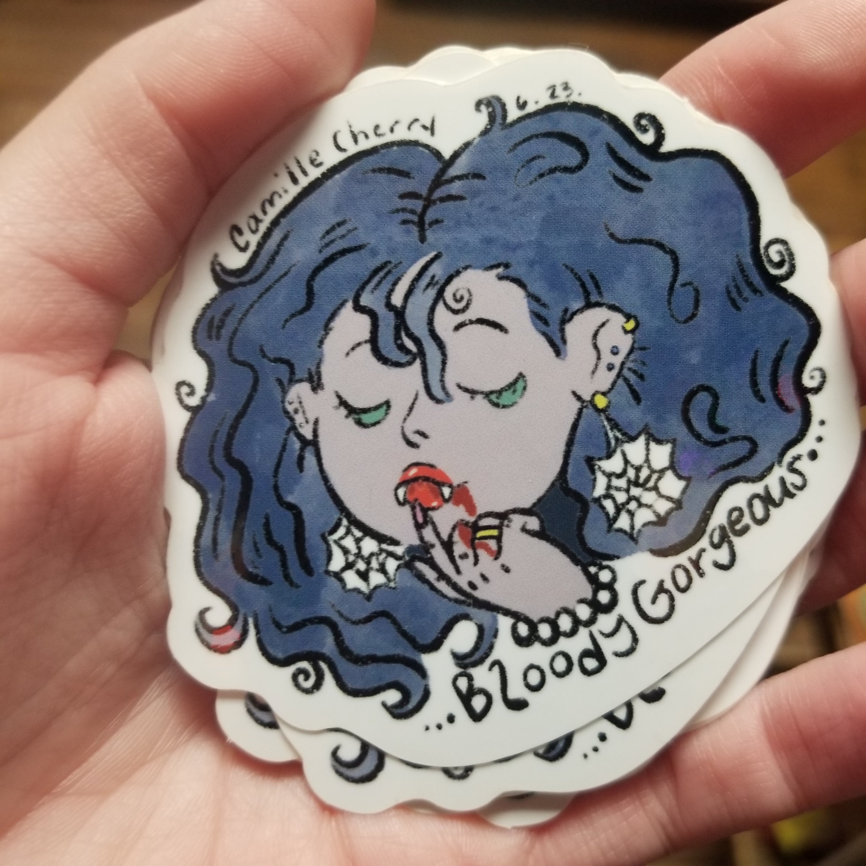 Bloody Gorgeous STiCKER by Camille Cherry