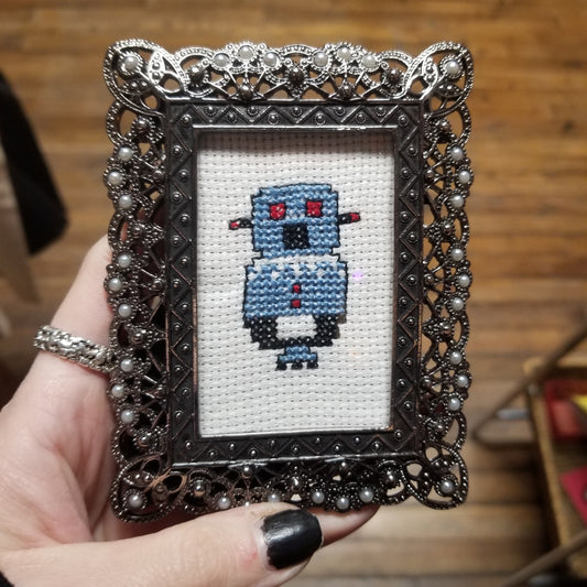 Rosie the Robot Framed Cross-Stitch