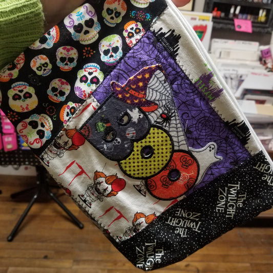 Spooky Patchwork BAG / Zipper POUCH