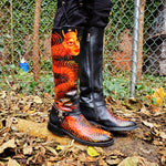 Centipede Hand-painted Leather BOOTS