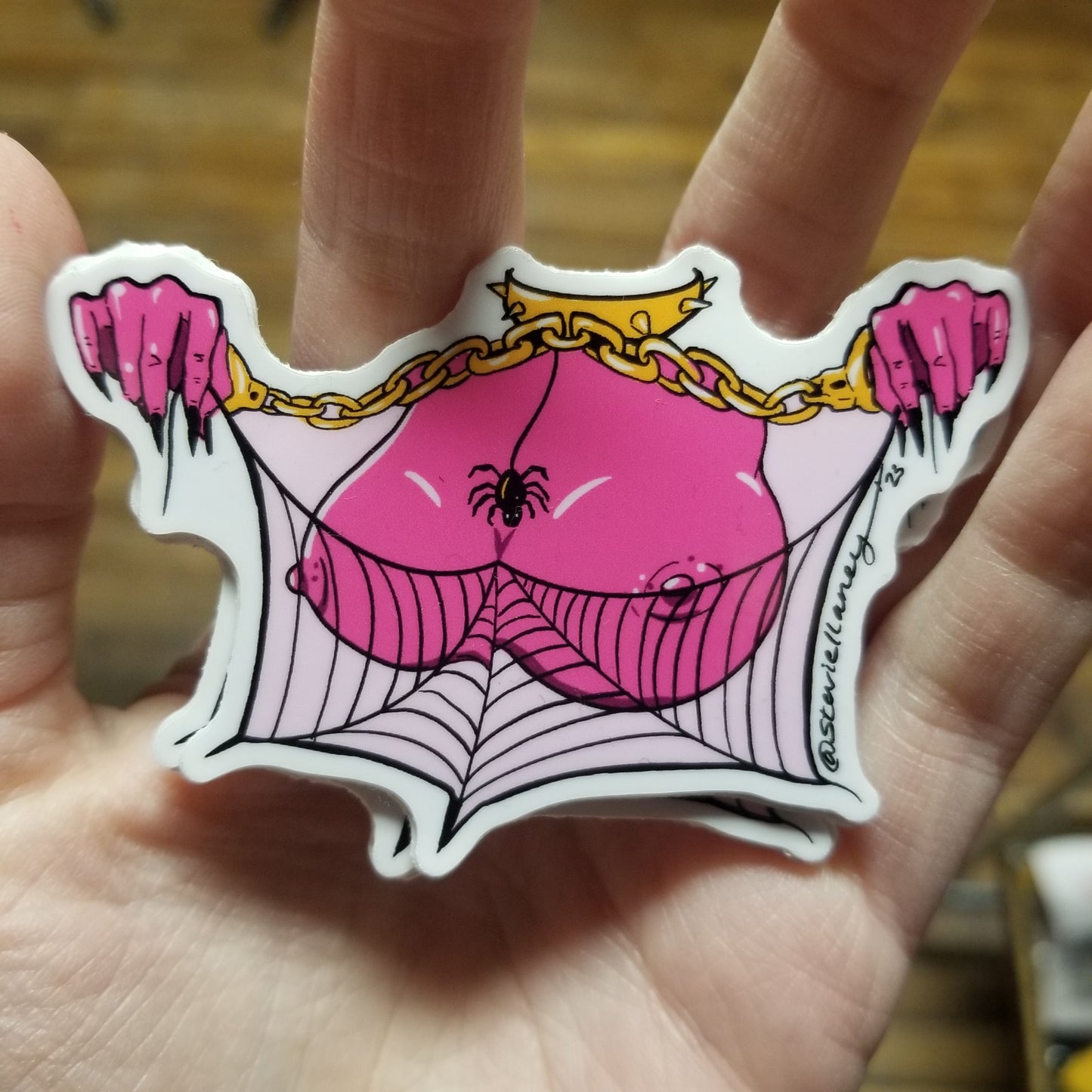 Pink Boo-Bies STICKER