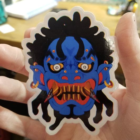 Blue and Red STICKER