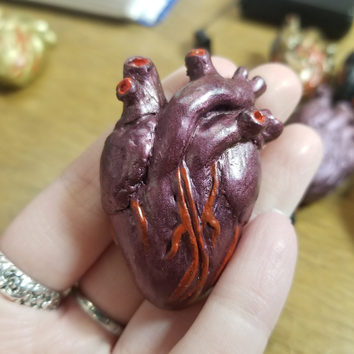 Anatomical Heart Hand-sculpted PINS