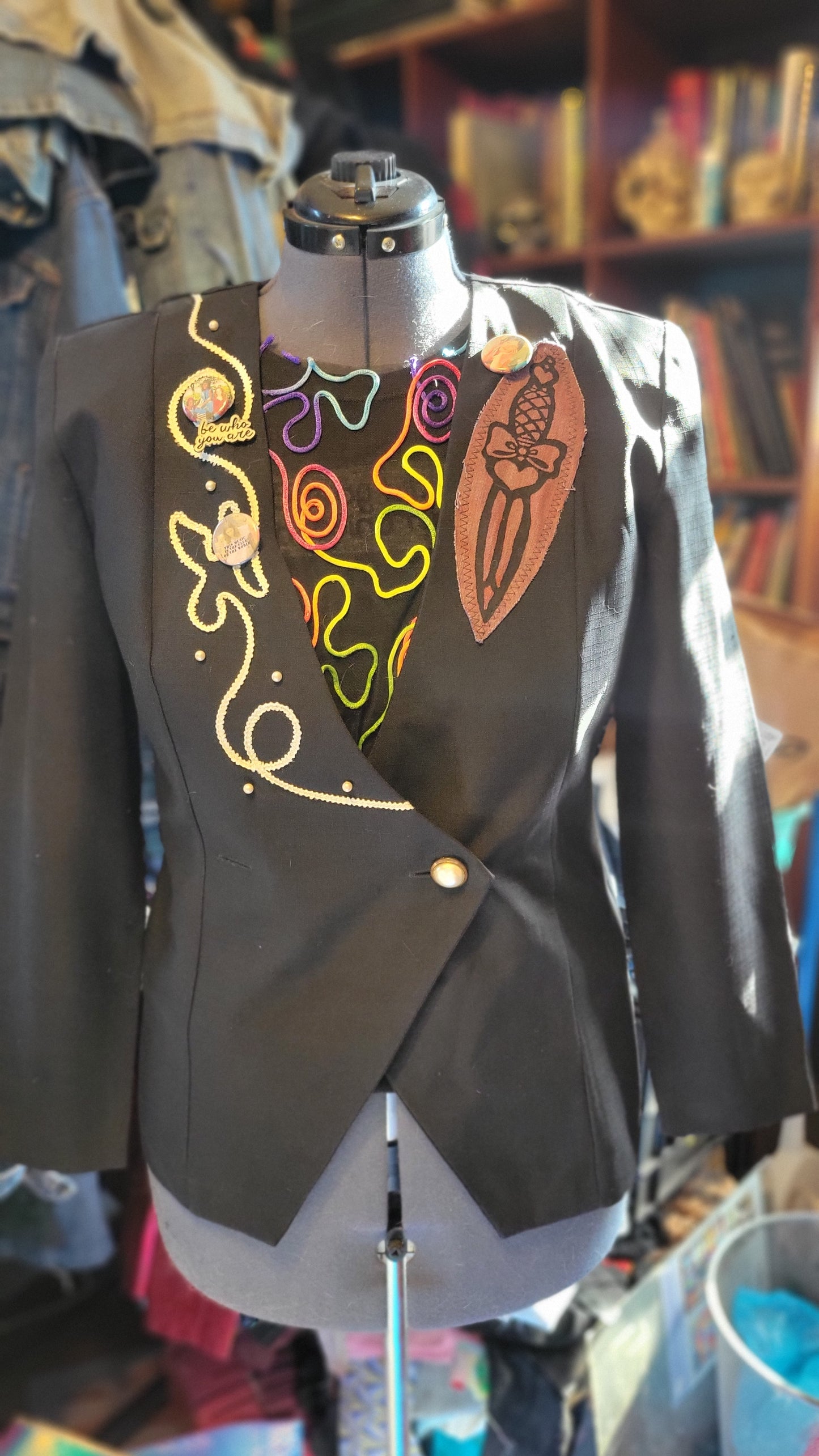 Gold Dust Woman Customized Upcycled Dinner Jacket