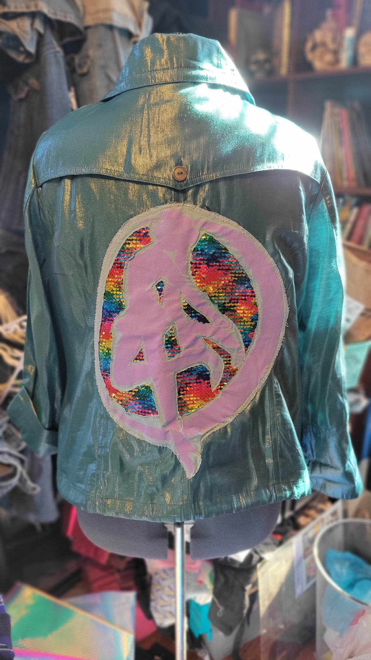 Sailor Rainbow Customized Upcycled Jacket