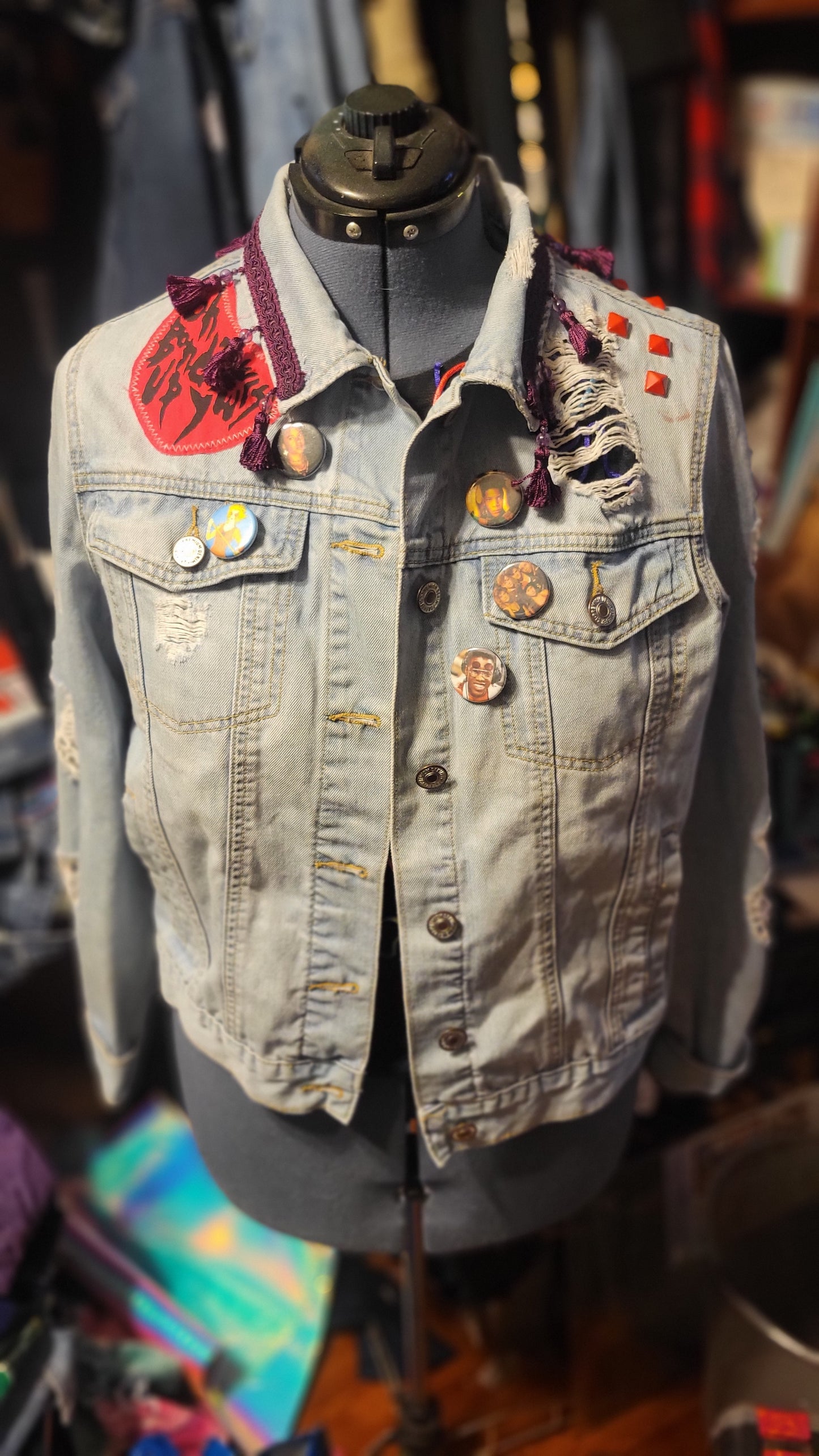 X Ray Spex Customized Upcycled Denim Jacket