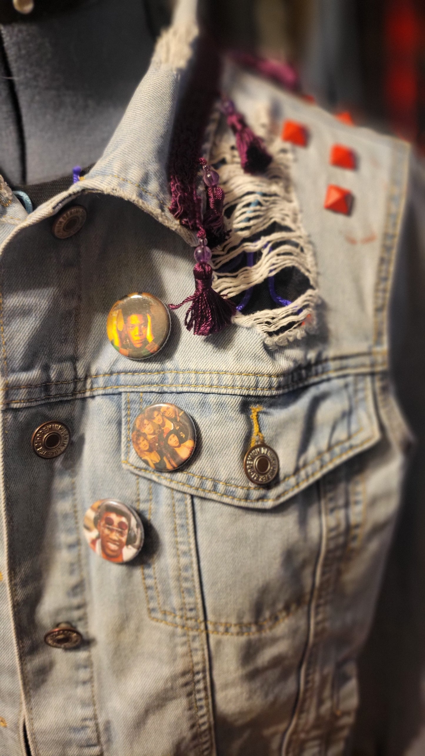 X Ray Spex Customized Upcycled Denim Jacket