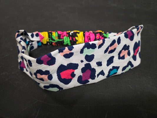 Brightly Colored Leopard Print HEADBAND