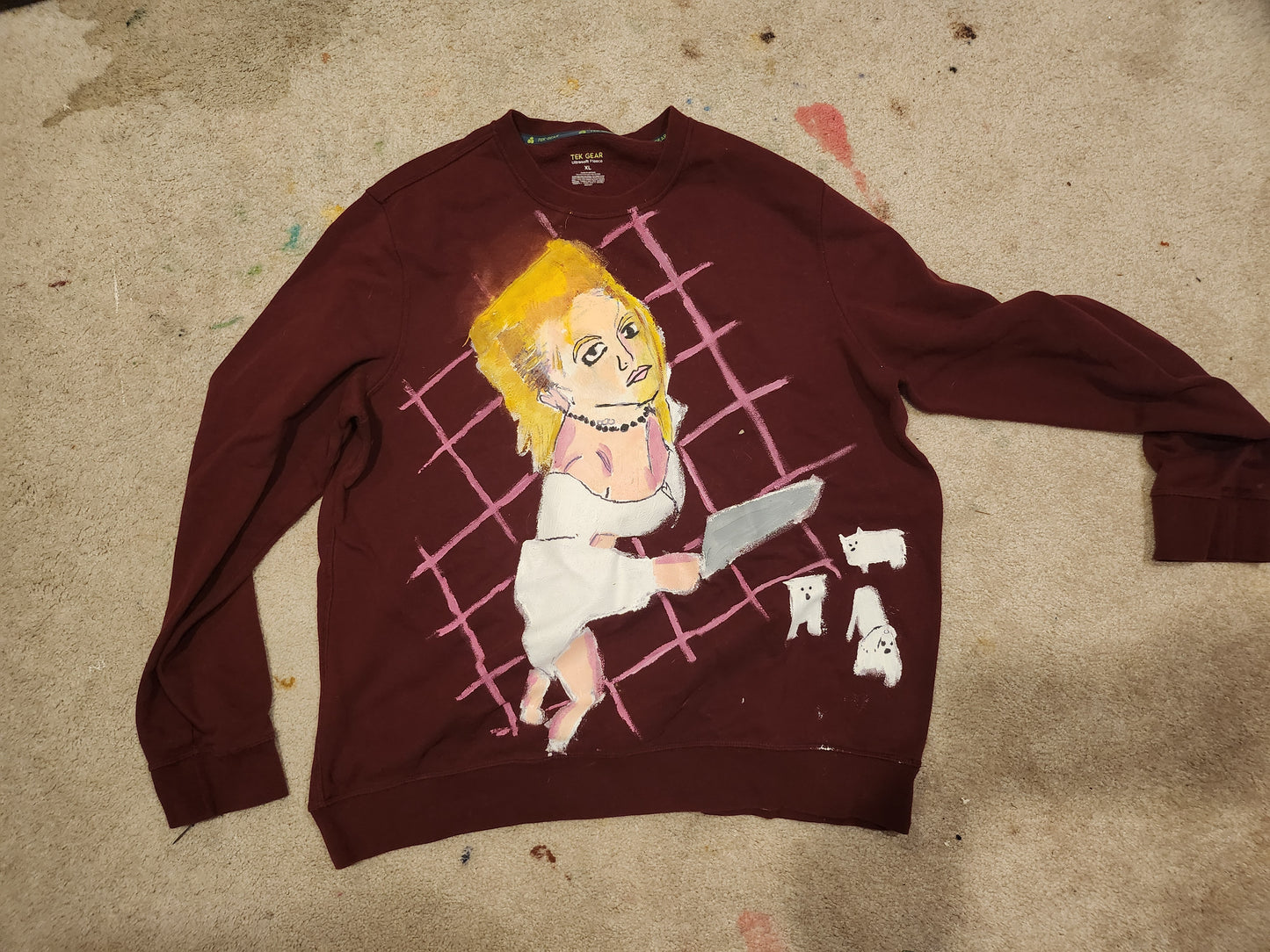 Hand-painted Britney Project Rose SWEATSHiRT by RMO Portraits