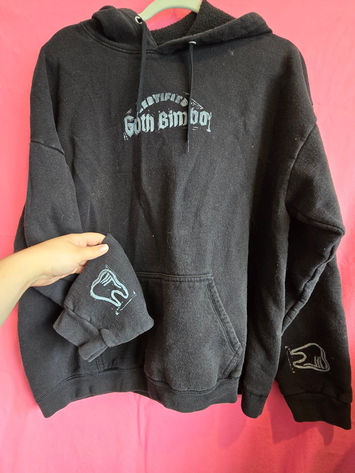 Certified Goth Bimbo Upcycled HOODIE