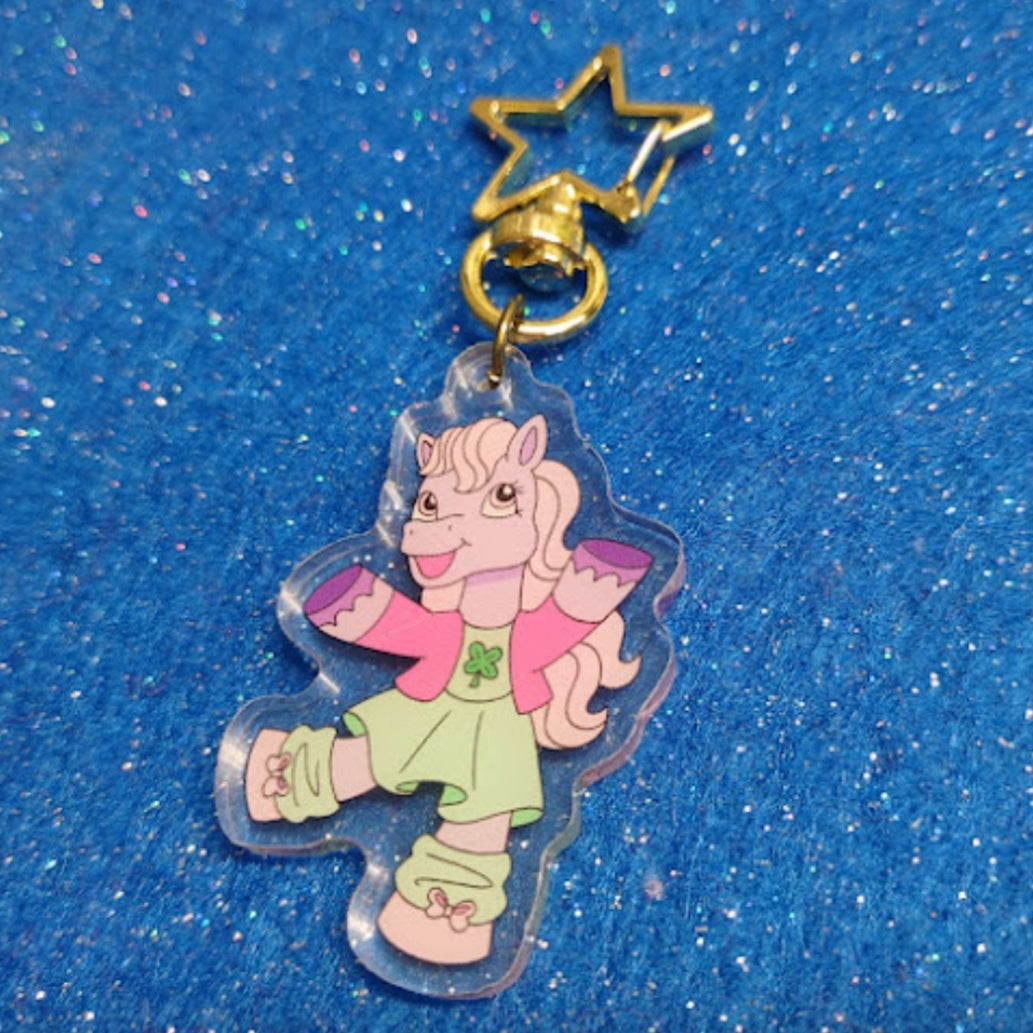 Pony Friends Clover acrylic KEYCHAIN by Millie Dubois