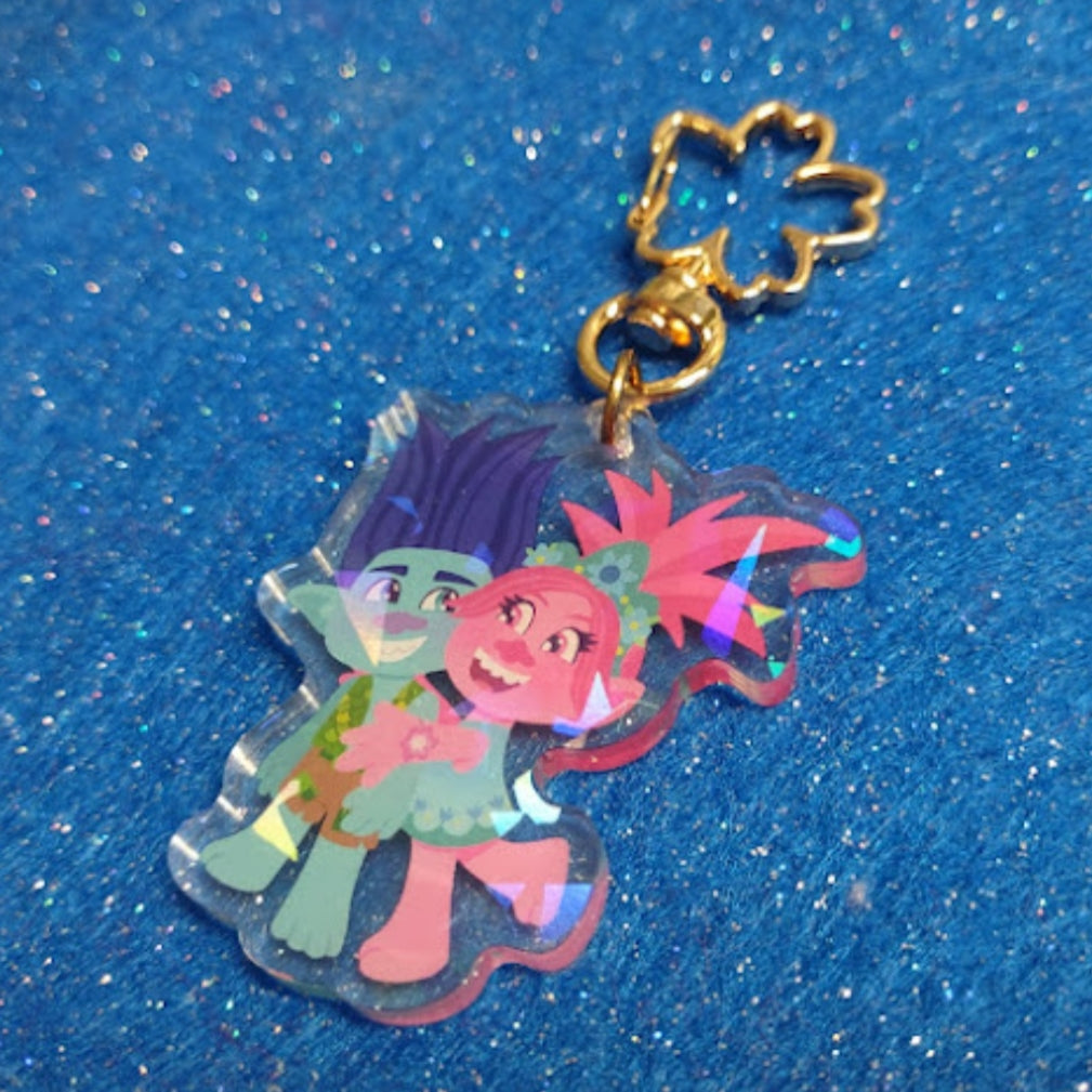 Troll Love Acrylic KEYCHAIN by Millie Dubois