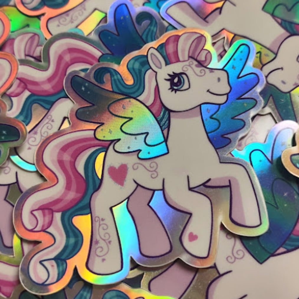 Star Pony Holographic STICKER by Millie Dubois