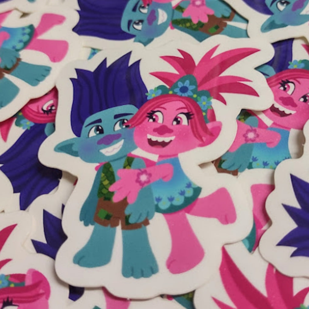 Troll Love Vinyl STICKER by Millie Dubois