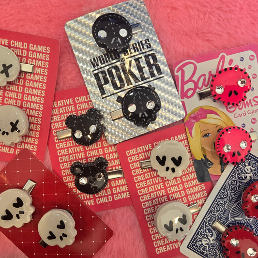 Skull HAIR PINS by Skullduggery Studio