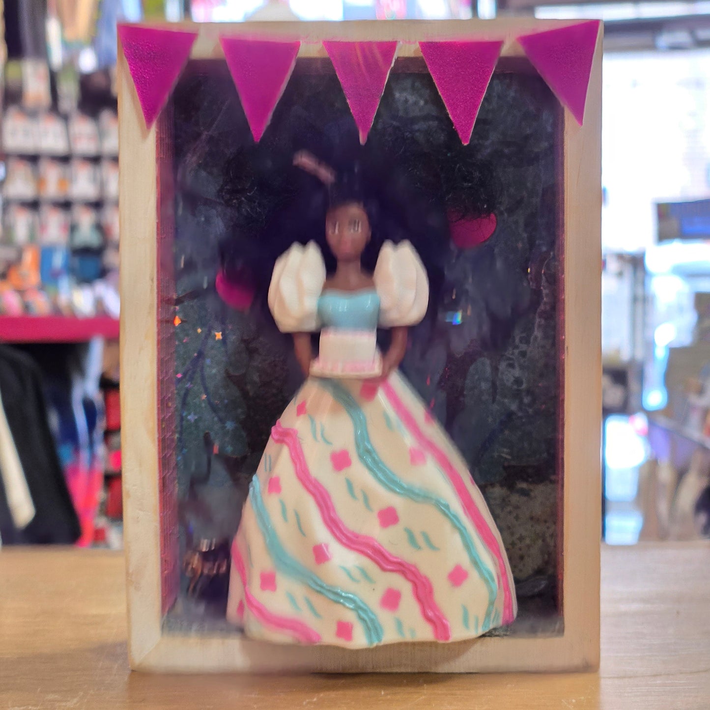 Your Favorite Doll - Birthday Cake DIORAMA WALL HANGING