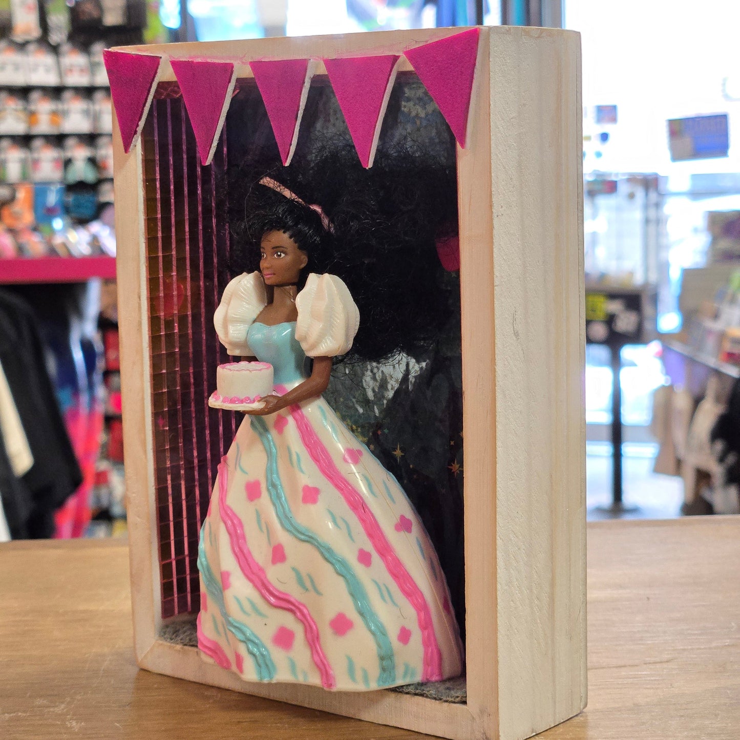 Your Favorite Doll - Birthday Cake DIORAMA WALL HANGING