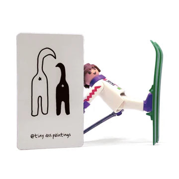 2 Cats Fancy Ass MAGNET by Tiny Ass Paintings