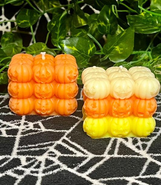 Stacked Pumpkins Pillar CANDLE by Sick Wax World