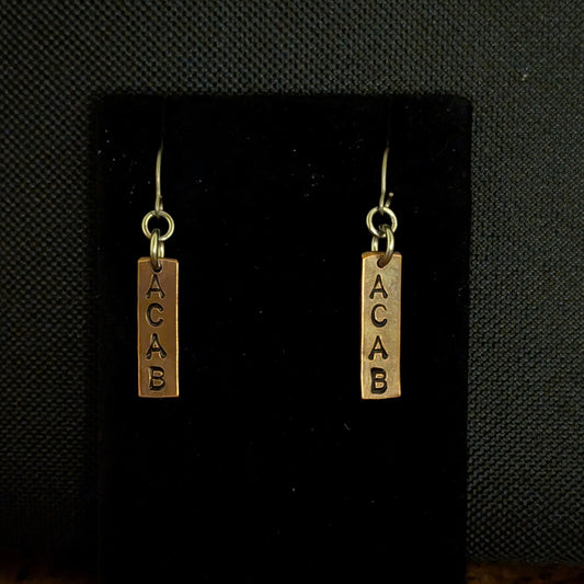 ACAB Copper EARRINGS by Sixth House Ego